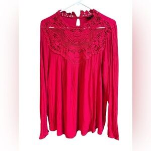Torrid Women’s Crinkle Gauze Crotchet Top 2